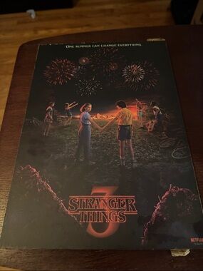 Netflix Stranger Things Poster - Black & Red